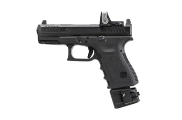 Image of Strike Industries Aluminum Extended Magazine Plate for Glock G19 9mm, Black, One Size, SI-EMP-AL-G19-BK