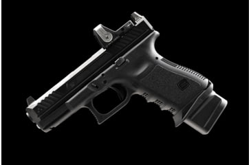 Image of Strike Industries Aluminum Extended Magazine Plate for Glock G19 9mm, Black, One Size, SI-EMP-AL-G19-BK