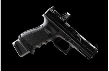 Image of Strike Industries Aluminum Extended Magazine Plate for Glock G19 9mm, Black, One Size, SI-EMP-AL-G19-BK