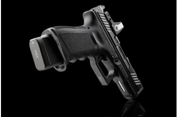 Image of Strike Industries Aluminum Extended Magazine Plate for Glock G19 9mm, Black, One Size, SI-EMP-AL-G19-BK