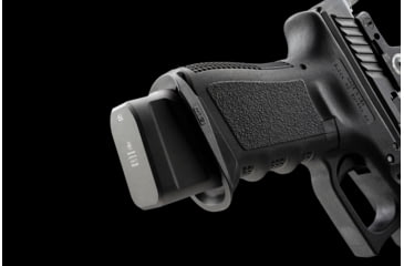 Image of Strike Industries Aluminum Extended Magazine Plate for Glock G19 9mm, Black, One Size, SI-EMP-AL-G19-BK