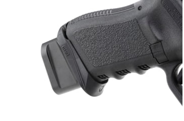 Image of Strike Industries Aluminum Extended Magazine Plate for Glock G19 9mm, Black, One Size, SI-EMP-AL-G19-BK