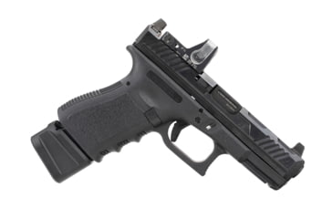 Image of Strike Industries Aluminum Extended Magazine Plate for Glock G19 9mm, Black, One Size, SI-EMP-AL-G19-BK