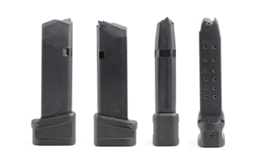 Image of Strike Industries Aluminum Extended Magazine Plate for Glock G19 9mm, Black, One Size, SI-EMP-AL-G19-BK