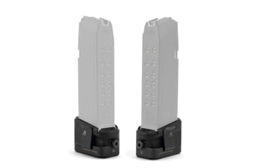 Image of Strike Industries Aluminum Extended Magazine Plate for Glock G19 9mm, 5RD, SI-EMP-AL-G19-BK, Black, 0, SI-EMP-AL-G19-BK-5RD