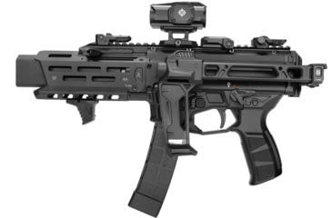 Image of Strike Industries Aluminum Handguard for CZ Scorpion 3+ Pistol, Black, SI-CEVO-3PLUS-PHG-BK