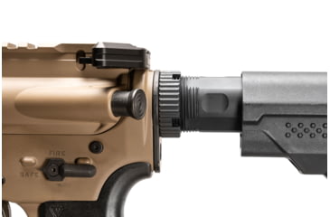 Image of Strike Industries AR Castle Nut, Black, One Size, SI-AR-ACN-BK