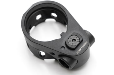 Image of Strike Industries AR Enhanced Castle Nut &amp; Extended End Plate, Version 2, Black, One Size, SI-AR-TRIBUS-BK