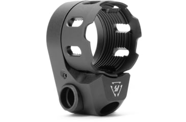 Image of Strike Industries AR Enhanced Castle Nut &amp; Extended End Plate, Version 2, Black, One Size, SI-AR-TRIBUS-BK