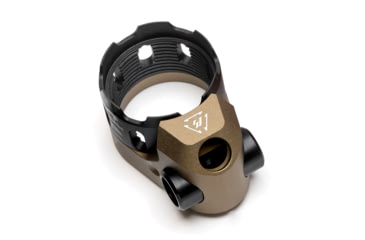 Image of Strike Industries AR Enhanced Castle Nut / Extended End Plate, Version 4, FDE, One Size, SI-AR-TRIBUS-FDE