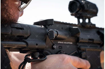 Image of Strike Industries AR Extended Forward Assist, Black, One Size, SI-AR-E-FA-BK