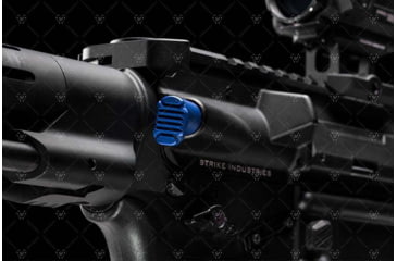 Image of Strike Industries AR Extended Forward Assist, Blue, One Size, SI-AR-E-FA-BLU