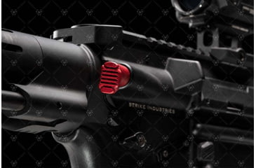 Image of Strike Industries AR Extended Forward Assist, Red, One Size, SI-AR-E-FA-RED