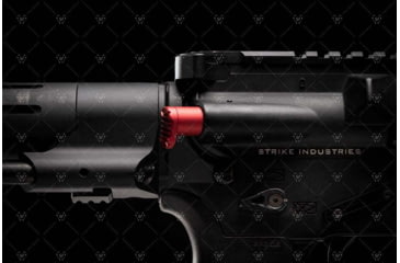 Image of Strike Industries AR Extended Forward Assist, Red, One Size, SI-AR-E-FA-RED