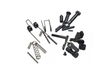 Image of Strike Industries AR Lower Receiver Parts, Less Trigger, Hammer, Trigger Guard, Pistol Grip Assembly., Black SI-AR-LRPLT