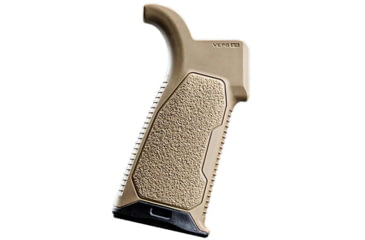 Image of Strike Industries AR Overmolded Enhanced Pistol Grip, 15 Degree, FDE, One Size, SI-AR-OMPG-15-FDE