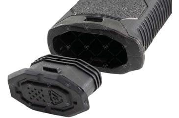 Image of Strike Industries AR Overmolded Enhanced Pistol Grip, 25 Degree, Black, One Size, SI-AR-OMPG-25