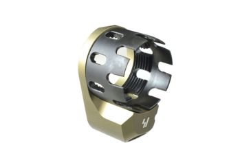 Image of Strike Industries AR QD Enhanced Castle Nut and Extended End Plate, Fde, SI-AR-ECN&amp;EEP-FDE