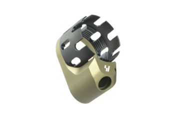 Image of Strike Industries AR QD Enhanced Castle Nut and Extended End Plate, Fde, SI-AR-ECN&amp;EEP-FDE