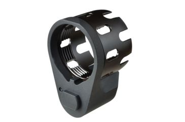 Image of Strike Industries AR Receiver Enhanced Castle Nut with Extended QD Endplate, Black, SI-AR-ECN&amp;EEP-BK