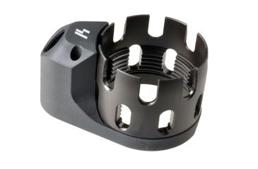 Image of Strike Industries AR Receiver Enhanced Castle Nut with Extended QD Endplate, Black, SI-AR-ECN&amp;EEP-BK