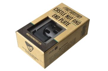 Image of Strike Industries AR Receiver Enhanced Castle Nut with Extended QD Endplate, Black, SI-AR-ECN&amp;EEP-BK