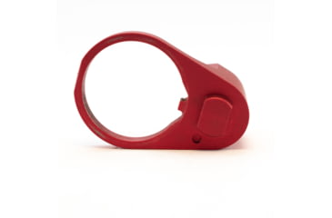 Image of Strike Industries AR Receiver Enhanced Castle Nut with Extended QD Endplate, Red, SI-AR-ECN&amp;EEP-RED