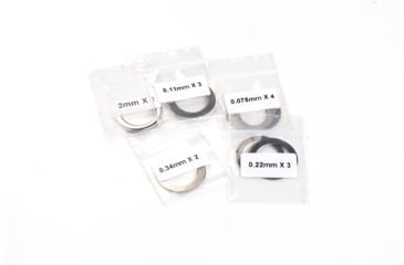 Image of Strike Industries AR Shim Set, .223/ 5.56mm, 1/2x28 TPI, Stainless, SI-AR-SHIM-223