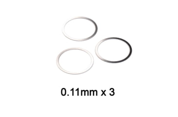 Image of Strike Industries AR Shim Set, .223/ 5.56mm, 1/2x28 TPI, Stainless, SI-AR-SHIM-223