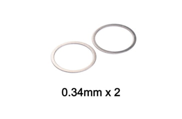 Image of Strike Industries AR Shim Set, .223/ 5.56mm, 1/2x28 TPI, Stainless, SI-AR-SHIM-223