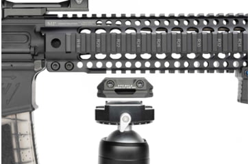 Image of Strike Industries ARCA QD Picatinny Adatper, 1/4in and 3/8in Threads, Black, One Size, SI-ARCA-TRI-PADA-BK