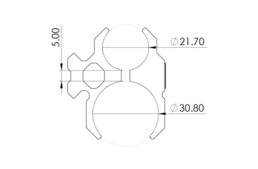 Image of Strike Industries Beretta 1301 Tactical /A300 Ultima Patrol Strike Shotgun Barrel Clamp, Black, SI-SG-BCL-1301TAC-BK