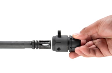 Image of Strike Industries Blast Shield for A2 Birdcage Flash Hider, Black, One Size, SI-BS-NATO-BK