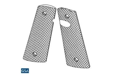 Image of Strike Industries BMC 1911 PX-09 Pistol Grips Golf Ball Dimple Pattern, Black, .295in SI-BMC-PX09