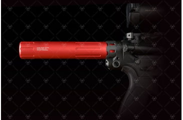 Image of Strike Industries Carbine Length Pistol Receiver Extension/Buffer Tube, Red, One Size, SI-AR-CARPRE-SLICK-RED