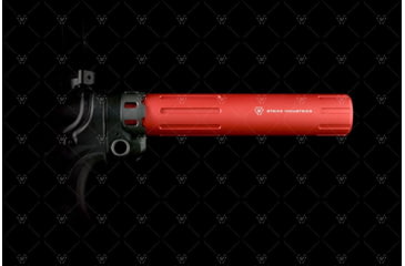 Image of Strike Industries Carbine Length Pistol Receiver Extension/Buffer Tube, Red, One Size, SI-AR-CARPRE-SLICK-RED