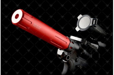 Image of Strike Industries Carbine Length Pistol Receiver Extension/Buffer Tube, Red, One Size, SI-AR-CARPRE-SLICK-RED