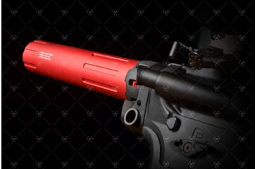 Image of Strike Industries Carbine Length Pistol Receiver Extension/Buffer Tube, Red, One Size, SI-AR-CARPRE-SLICK-RED
