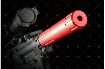 Image of Strike Industries Carbine Length Pistol Receiver Extension/Buffer Tube, Red, One Size, SI-AR-CARPRE-SLICK-RED