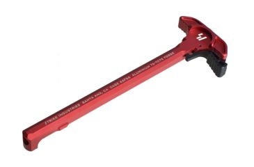 Image of Strike Industries Extended Latch AR Charging Handle, AR-15, 5.56x45mm NATO, Hard Anodized, Red, SI-ARCH-EL-RED