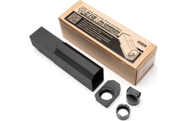 Image of Strike Industries CZ EVO S1-3 Polymer Handguard w/ Optional Aluminum Faux Suppressor, Black, One Size, SI-CEVO-AL-FS-BK