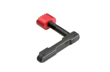 Image of Strike Industries Enhanced Magazine Catch with Red Release Button, Red SI-AR-EMC-RED