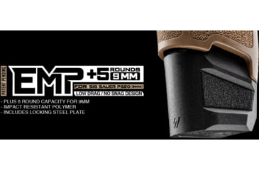 Image of Strike Industries Extended Magazine Plate for SIG SAUER P320, 9mm, Black, One Size, SI-EMP-P320