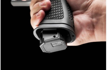 Image of Strike Industries Extended Magazine Plate, SIG Sauer P320, 9mm, 5-Round, Black, One size, SI-EMP-AL-P320-BK-5RD