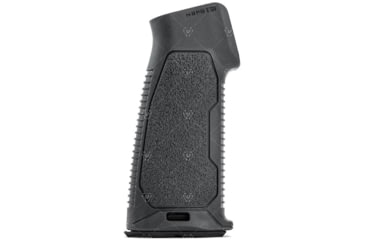 Image of Strike Industries Flat Top AR15 Rubber Over-Mold Pistol Grip without Beavertail in 15 Degree, Black, SI-AR-NBPG-15