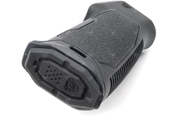 Image of Strike Industries Flat Top AR15 Rubber Over-Mold Pistol Grip without Beavertail in 15 Degree, Black, SI-AR-NBPG-15
