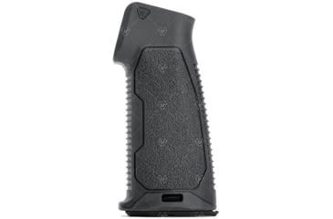 Image of Strike Industries Flat Top AR15 Rubber Over-Mold Pistol Grip without Beavertail in 15 Degree, Black, SI-AR-NBPG-15