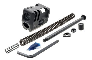 Image of Strike Industries G4 Mass Driver Barrel Compensator, Standard Glock 17, Black, One Size, 708747548433