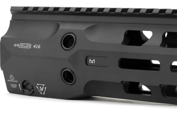 Image of Strike Industries Gridlok 416 9in Handguard Assembly in Full Duty Version, Black, One Size, SI-GRIDLOK-416-FD-9