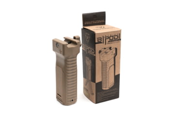Image of Strike Industries Grip Bipod, Picatinny, FDE, One Size, SI-AR-BIPOD-FDE